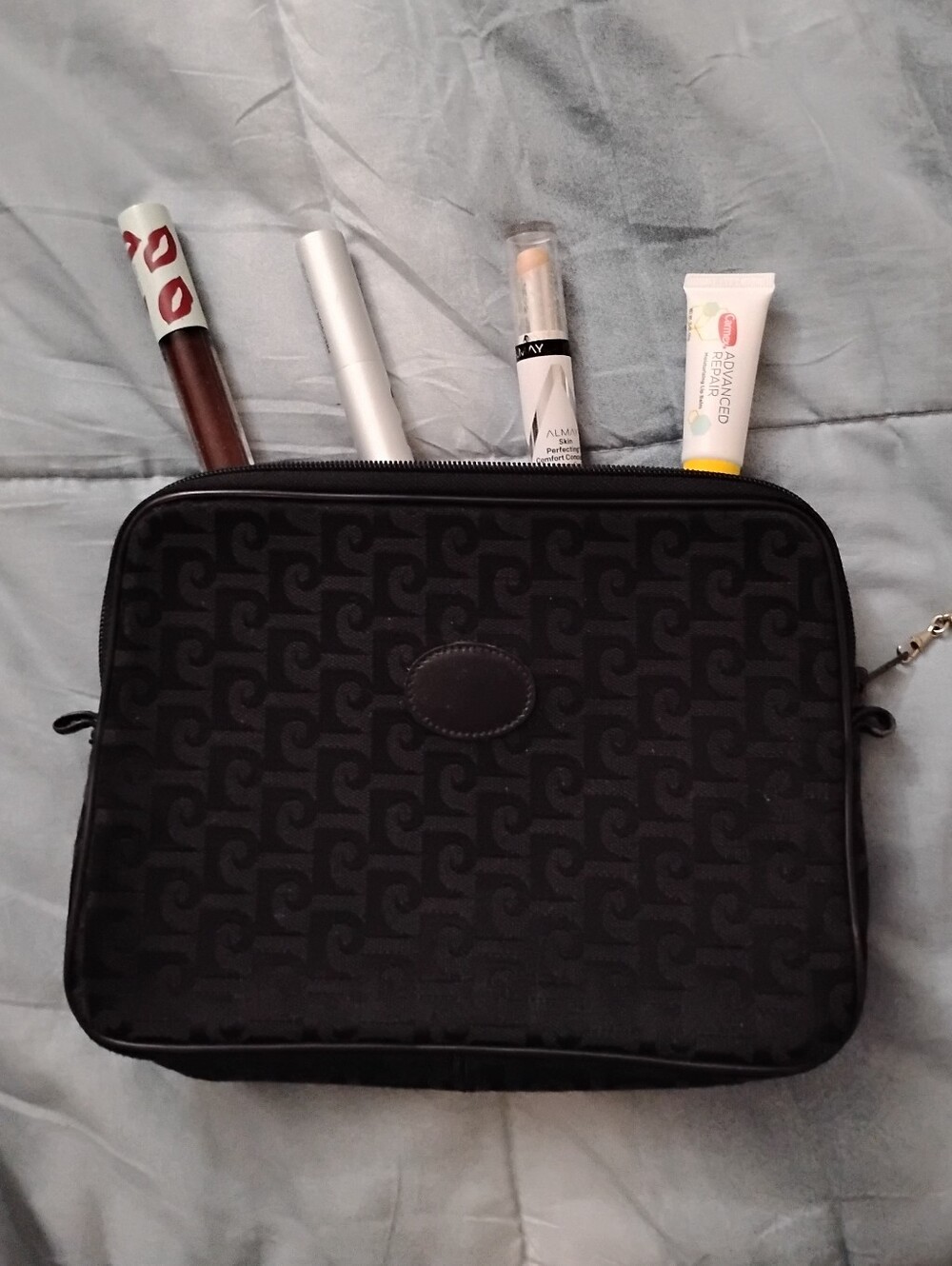 Pierre Cardin Black Makeup Bag Women's
